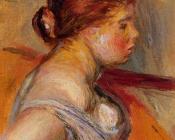 皮埃尔 奥古斯特 雷诺阿 : Head of a Young Girl